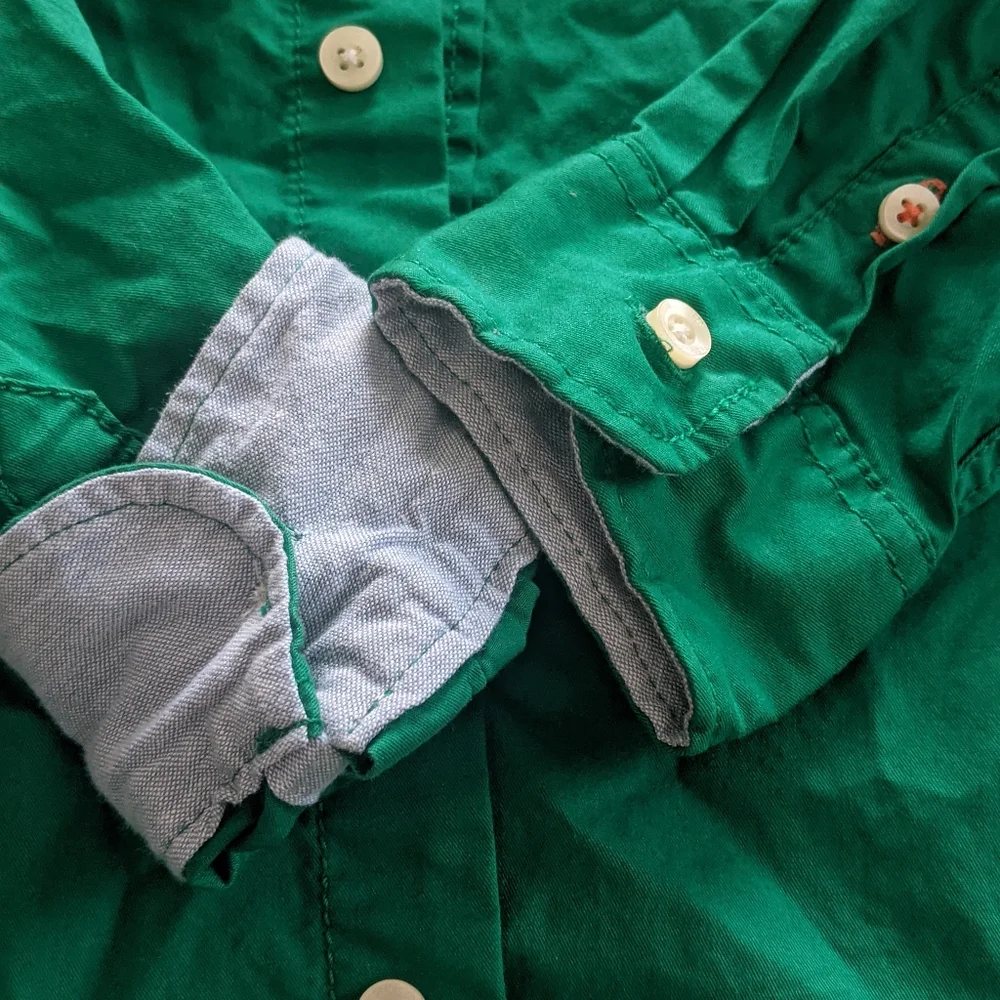 H&M Boys Solid Green Shirt - Picture 5 of 5